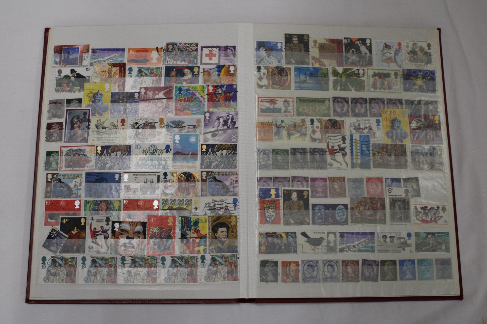 TWO FULL ALBUMS OF BRITISH STAMPS - Image 4 of 6