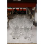 VARIOUS CUT GLASS TO INCLUDE TUMBLERS
