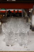 VARIOUS CUT GLASS TO INCLUDE TUMBLERS