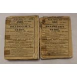 A BRADSHAWS MONTHLY RAILWAY GUIDE DATED APRIL 1855 AND A FURTHER COPY APRIL 1870, PAPERBACK VERSIONS