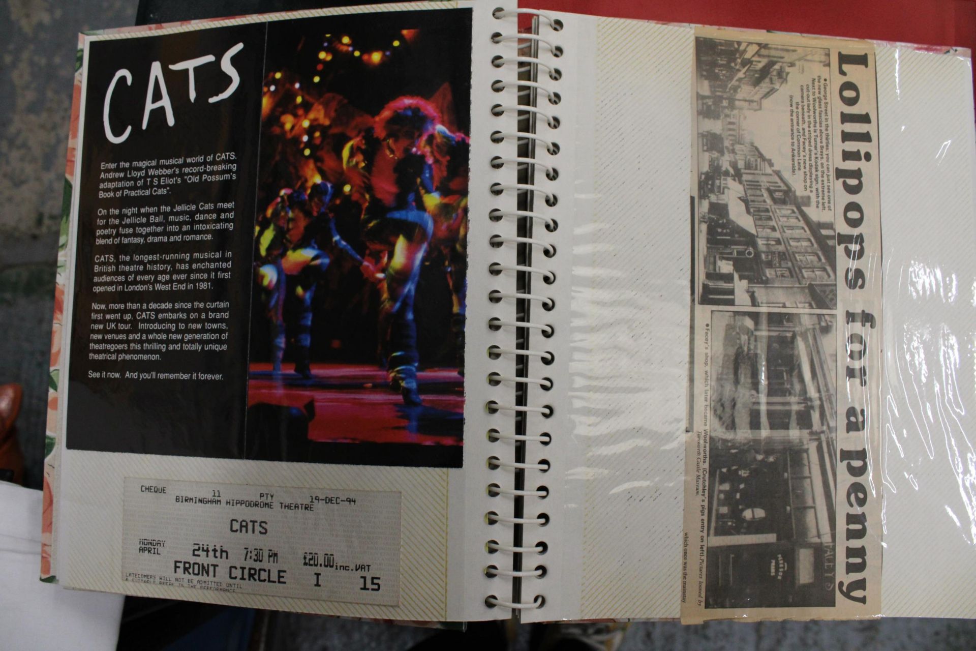 A COLLECTION OF VINTAGE THEATRE PROGRAMMES, TICKETS AND EPHEMERA - Image 4 of 7