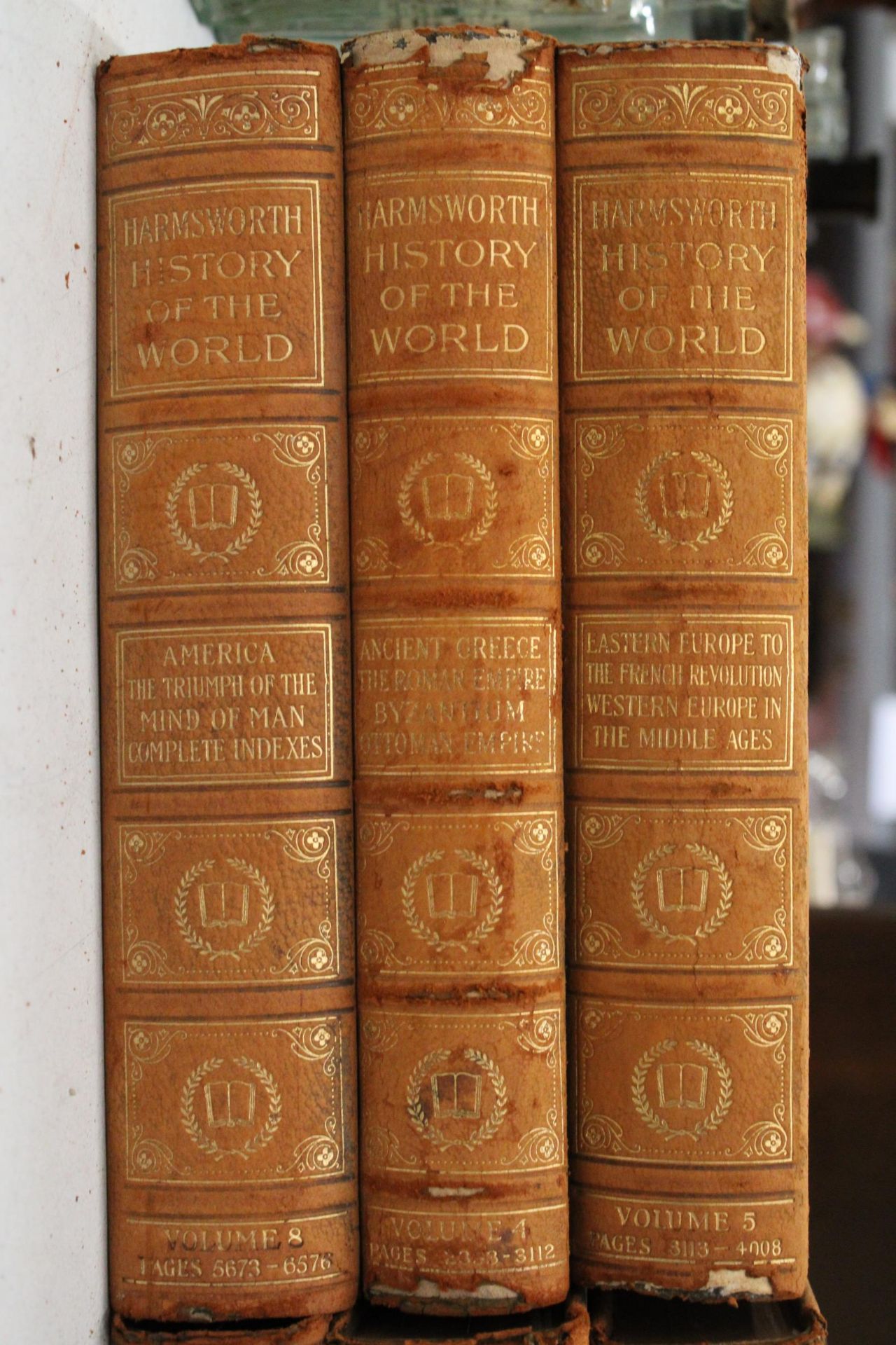 SIX HARDBACK VOLUMES OF HARMSWORTH, 1907, HISTORY OF THE WORLD - Image 2 of 5