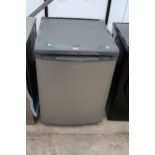 A GREY HOTPOINT UNDER COUNTER FRIDGE