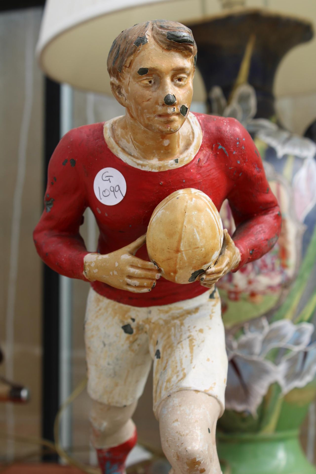 A VINTAGE FIGURE OF A RUGBY PLAYER - Image 2 of 3
