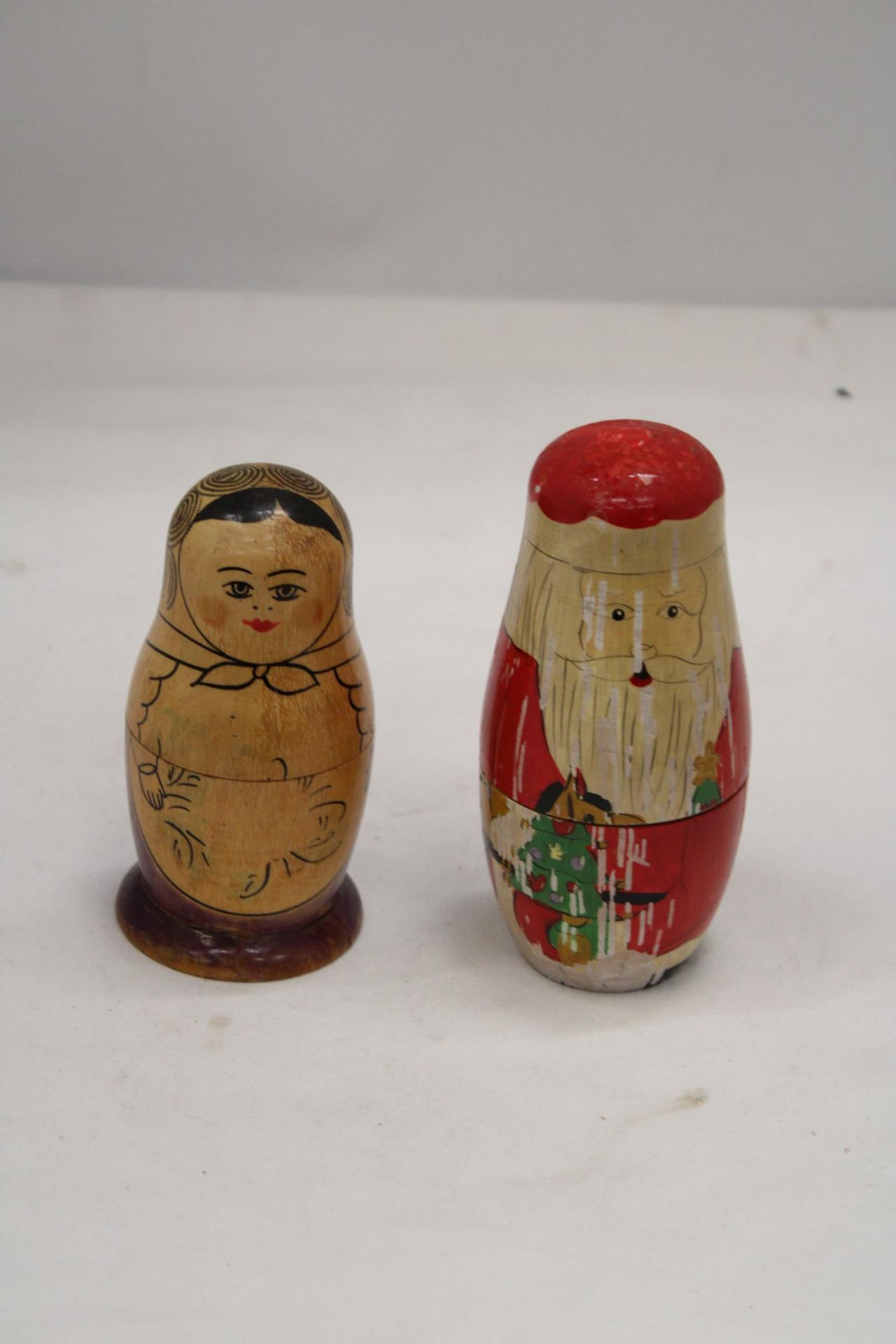 A RUSSIAN NESTING DOLL AND FATHER CHRISTMAS