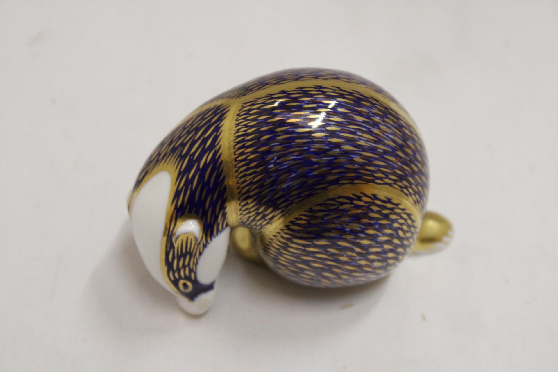 A ROYAL CROWN DERBY BADGER (FIRST)