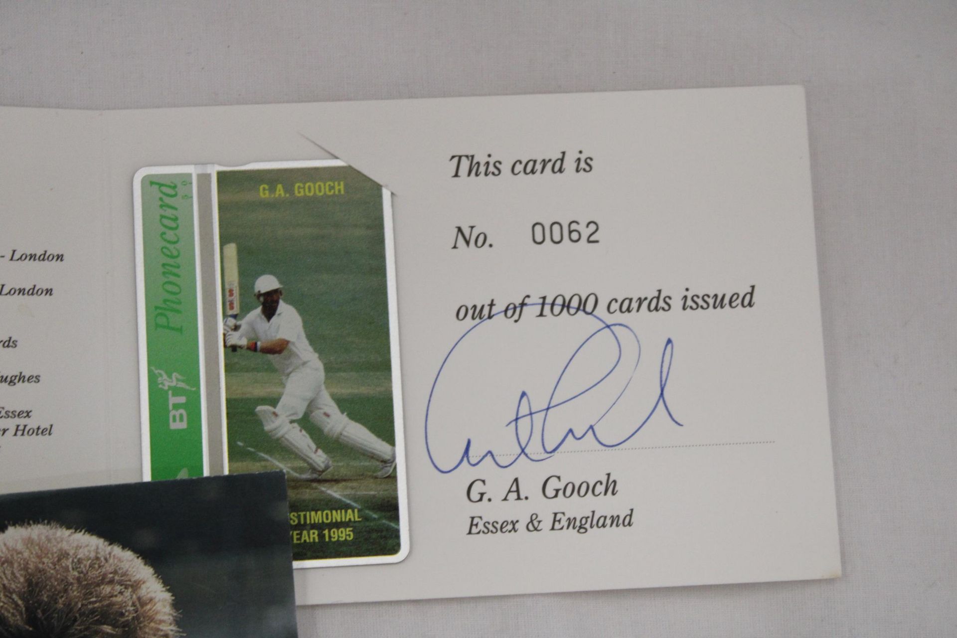 A COLLECTION OF SIGNED CRICKET MEMORIBILIA - Image 2 of 6