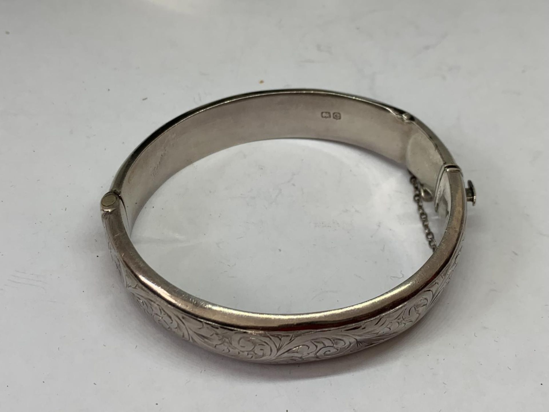 TWO SILVER BANGLES - Image 3 of 3