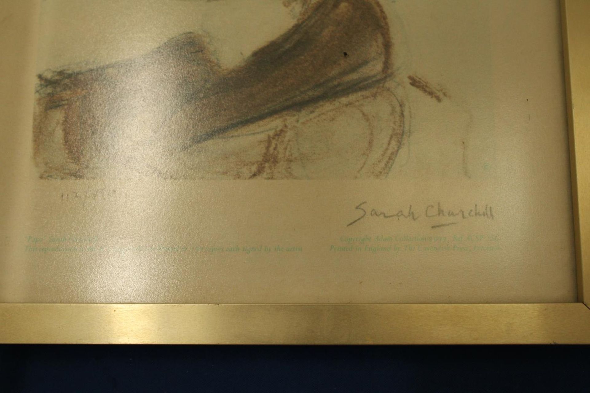 A SIGNED LIMITED EDITION PRINT BY SARAH CHURCHILL 112/750 - Image 3 of 4