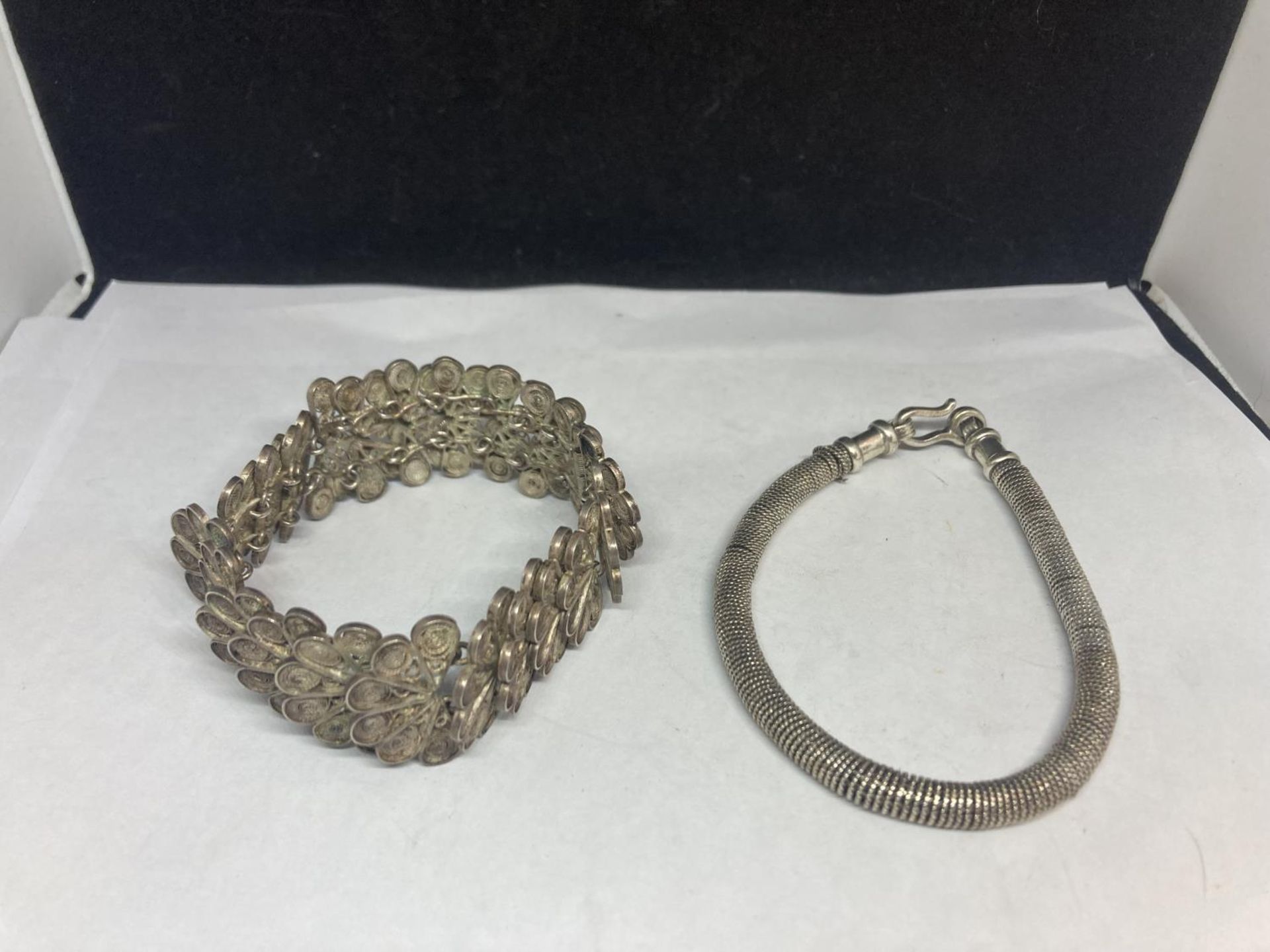 THREE SILVER BRACELETS - Image 2 of 3