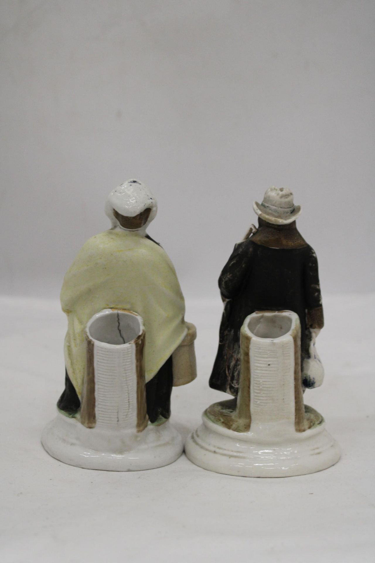 TWO ORIGINAL CONTA AND BOHME GERMAN FAIRINGS MATCHSTICK HOLDERS, 'I AM STARTING FOR A LONG JOURNEY', - Image 4 of 6