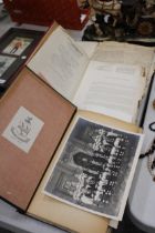 A QUANTITY OF VINTAGE EPHEMERA TO INCLUDE CHURCH LETTERS, ETC, PLUS BRITISH WORLD WAR 1 OVERSEAS