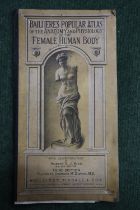 A VINTAGE BAILLIERE'S POPULAR ATLAS OF THE ANATOMY AND PHYSIOLOGY OF THE FEMALE HUMAN BODY BY HUBERT