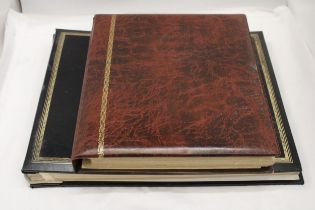 TWO VINTAGE PHOTO ALBUMS TO INCLUDE ONE FROM SELFRIDGES