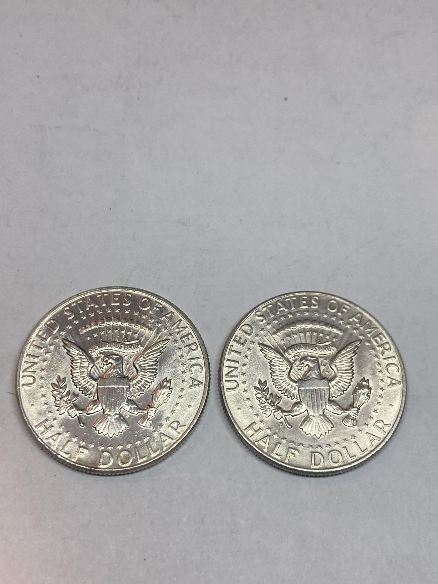 TWO 1964 SILVER AMERICAN HALF DOLLARS - Image 2 of 2