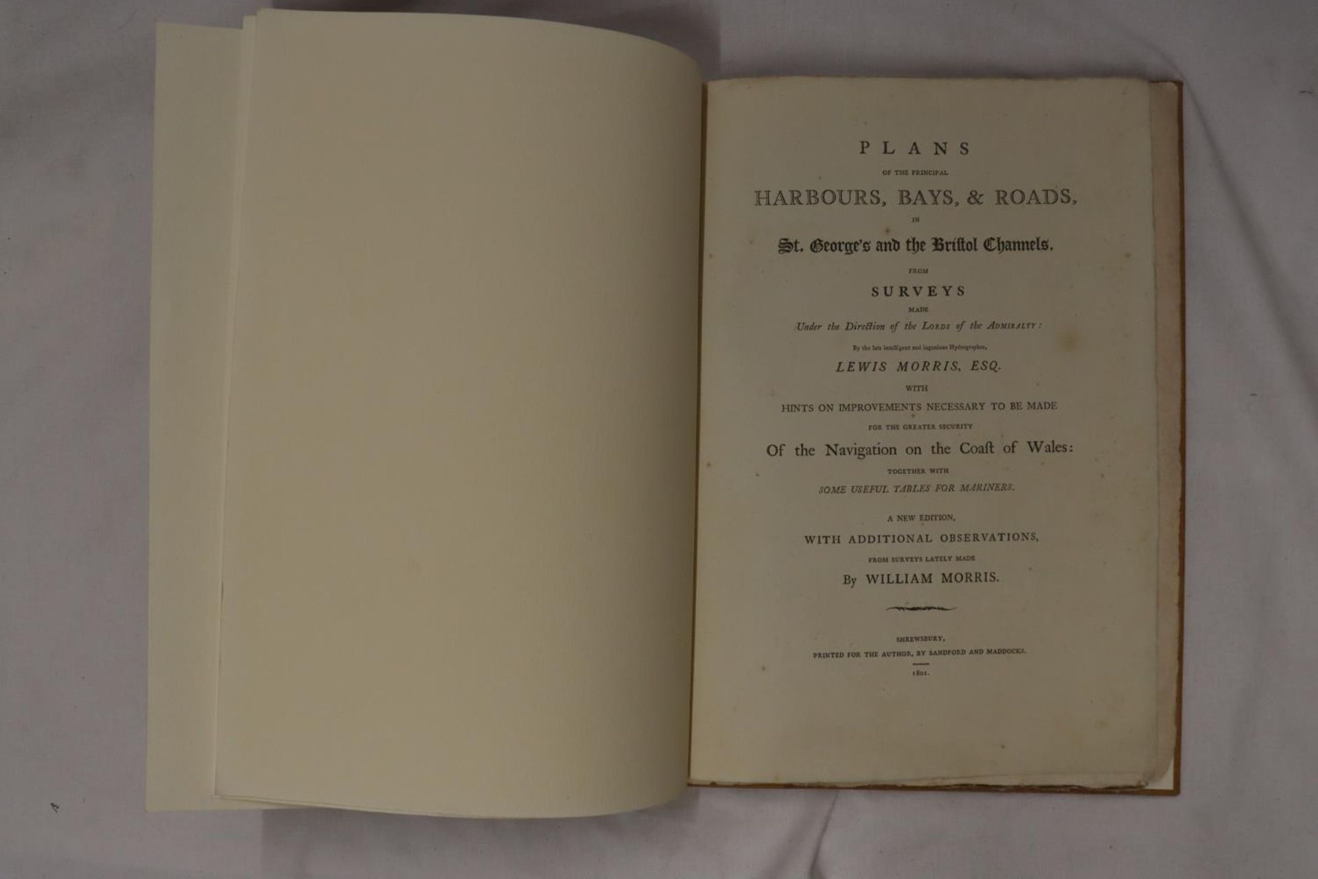 MORRIS (LEWIS) PLANS OF THE PRINCIPAL HARBOURS, BAYS AND ROADS IN ST. GEORGES AND THE BRISTOL - Bild 3 aus 6