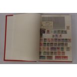 THE RED COMPASS STOCKBOOK HOUSING AN ECLECTIC COLLECTION OF GB AND BRITISH COMMONWEALTH MINT AND