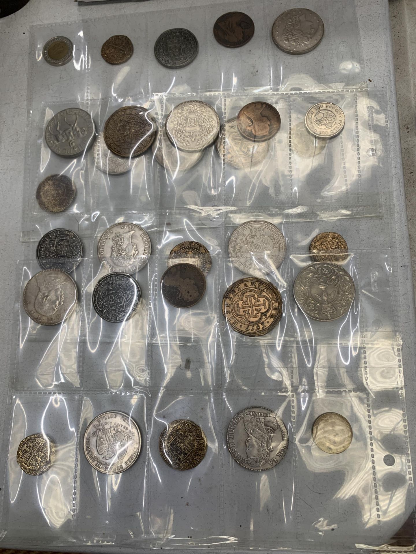 THIRTY COLLECTORS COINS TO INCLUDE CROWNS, DOLLARS, ETC