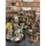 A LARGE MIXED LOT OF ANIMAL ORNAMENT COLLECTABLES TO INCLUDE "THE FULIANA COLLECTION" "LEONARDO" ETC