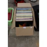 A BOX OF MIXED LPS VINYL