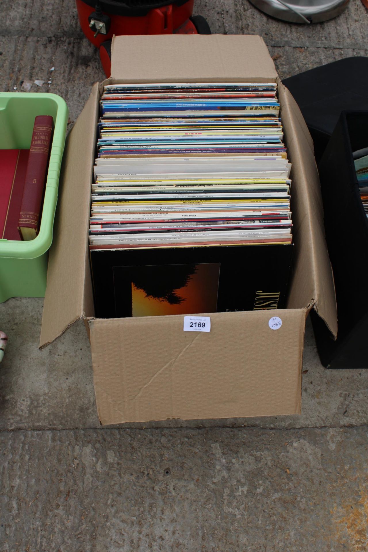 A BOX OF MIXED LPS VINYL