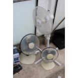 THREE VARIOUS FANS