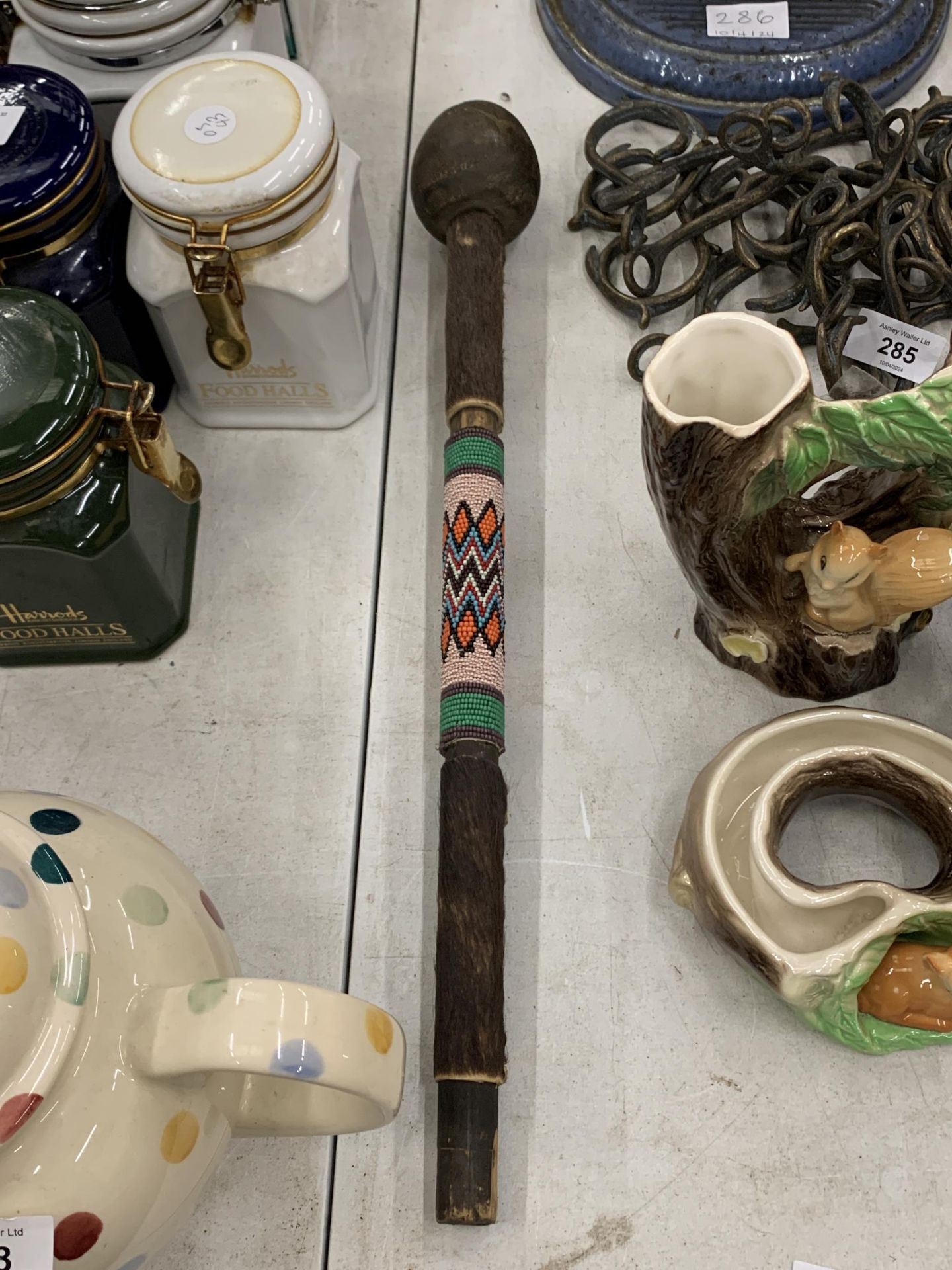 A SOUTH AFRICAN WOODEN KNOBKERRIE