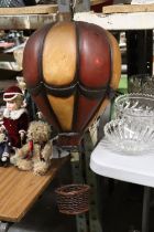 A DECORATIVE VINTAGE HOT AIR BALLOON