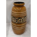 A VERY LARGE WEST GERMAN VASE, HEIGHT 55CM
