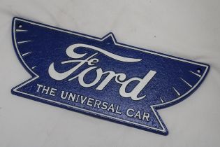 A CAST FORD THE UNIVERSAL CAR SIGN