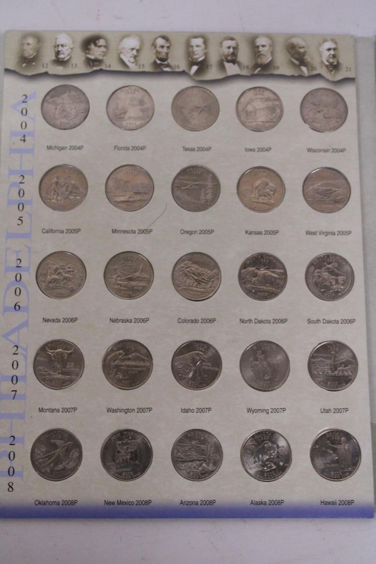 USA , STATE SERIES QUARTERS , COMPLETE 100 COIN SET , 1999-2008 , PHILADELPHIA AND DENVER MINT - Image 4 of 5