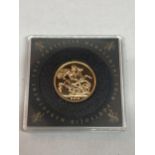 A CASED UNCIRCULATED GOLD SOVEREIGN DATED 2018