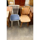TWO ERCOL STYLE KITCHEN CHAIRS