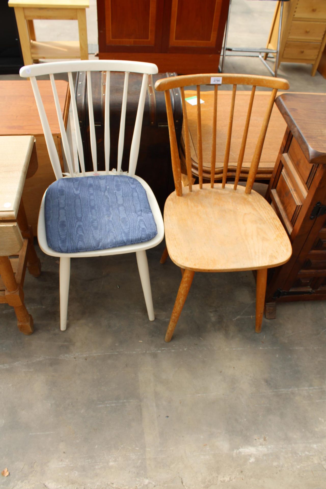 TWO ERCOL STYLE KITCHEN CHAIRS