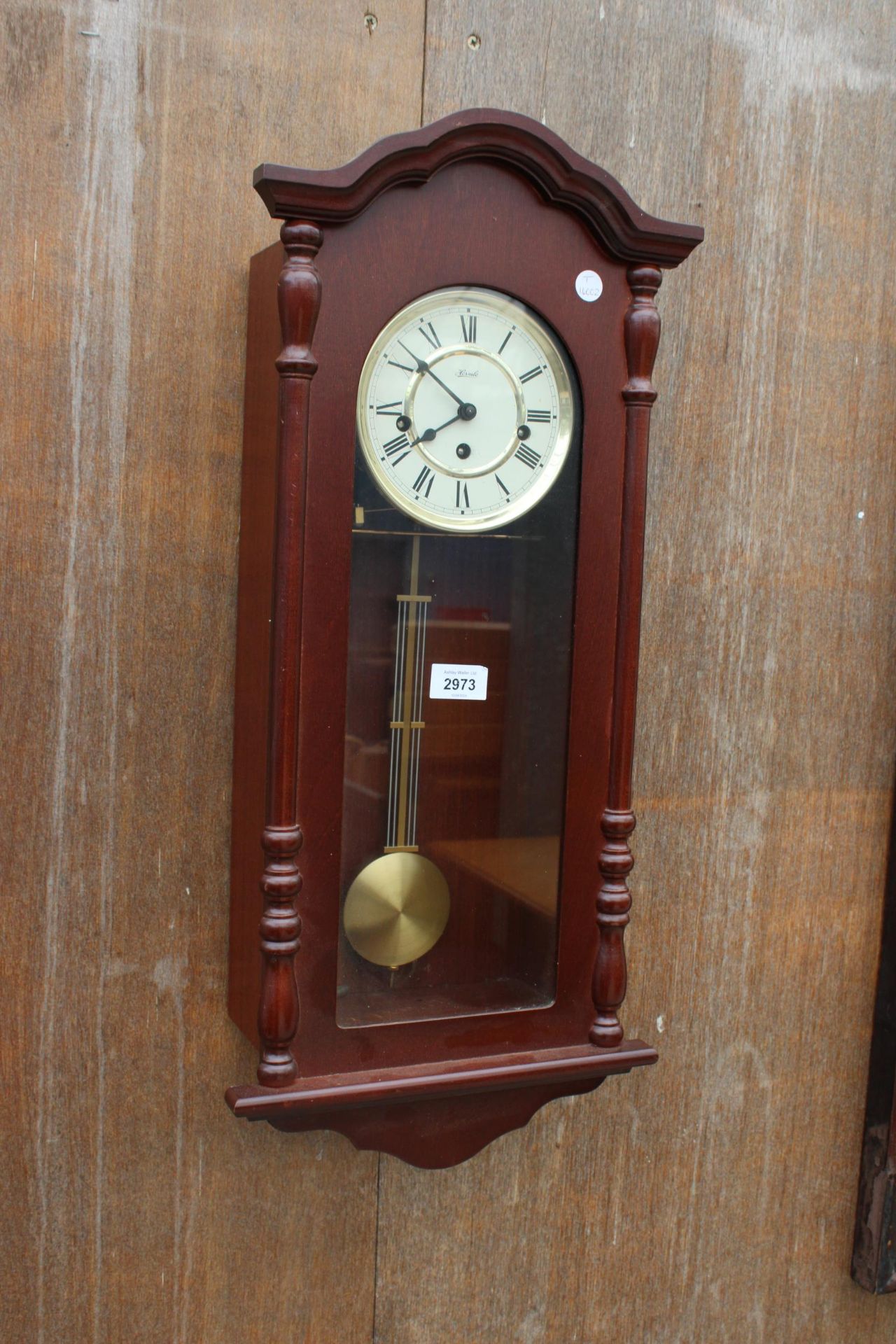 A MODERN HERMLE WALL CLOCK