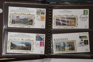A FIVE BINDER THEMATIC COLLECTION TO INCLUDE RAILWAY X 3, PRINCESS DIANA AND CANADIAN