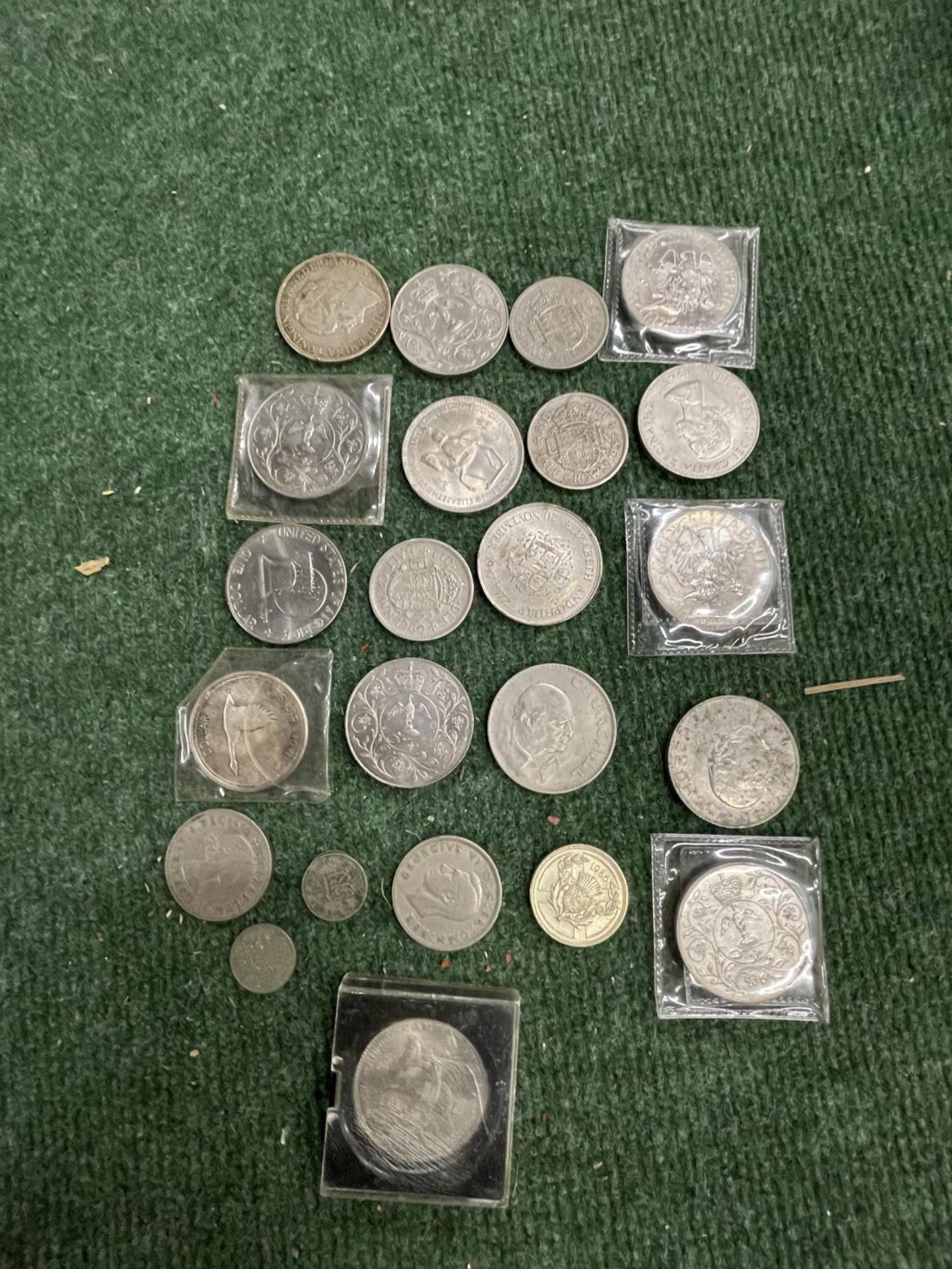 A SELECTION OF PRE-DECIMAL GB CROWNS AND HALF CROWNS
