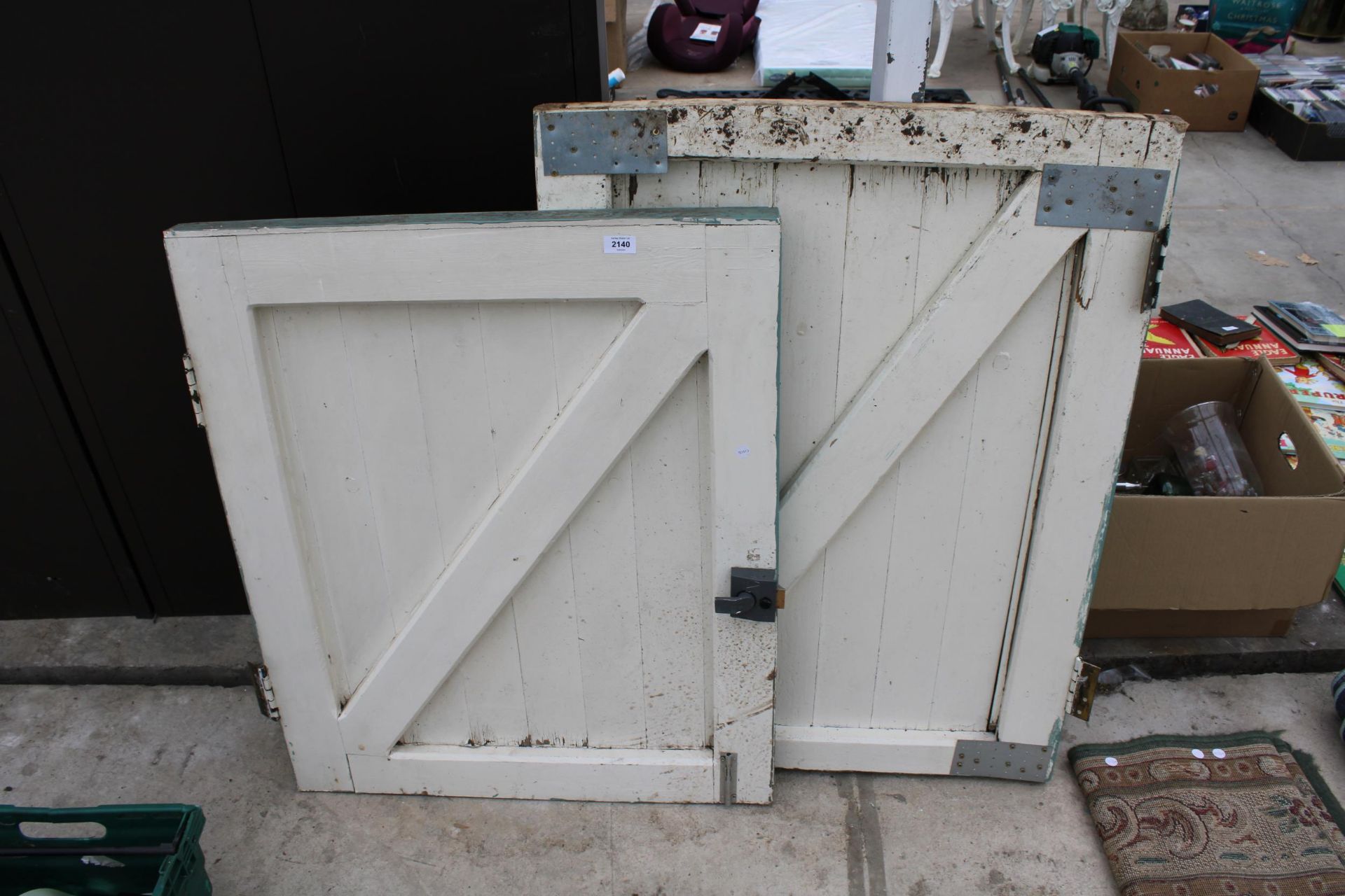 A WOODEN STABLE DOOR