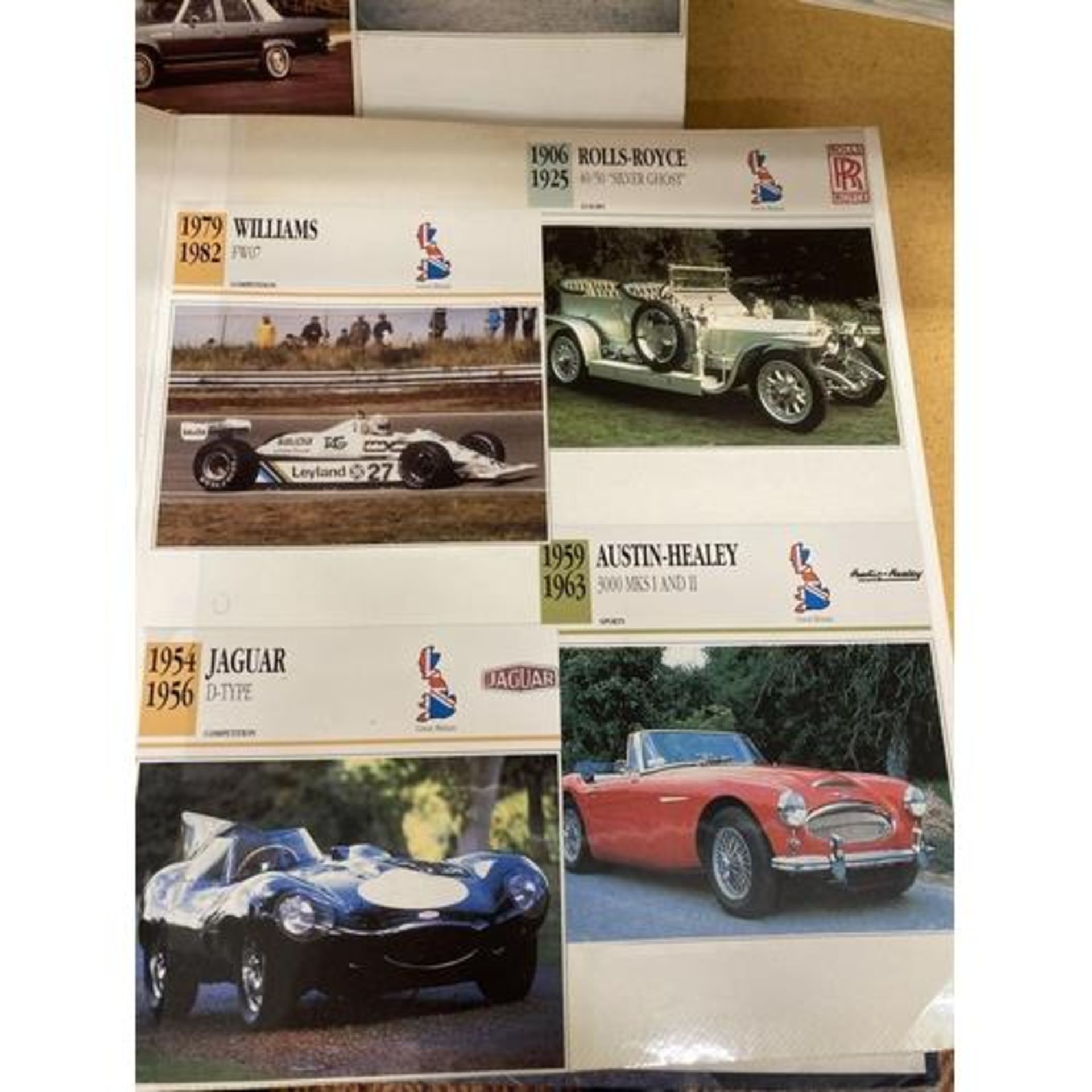 THREE ALBUMS CONTAINING APPROXIMATELY 645 VINTAGE CAR ELATED POSTCARDS IN THREE ALBUMS - Image 3 of 3