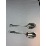 TWO HALLMARKED SILVER SPOONS