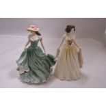 TWO ROYAL DOULTON FIGURINES TO INCLUDE "BEST WISHES" HN3971 AND "JENNIFER" HN4248