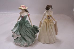 TWO ROYAL DOULTON FIGURINES TO INCLUDE "BEST WISHES" HN3971 AND "JENNIFER" HN4248