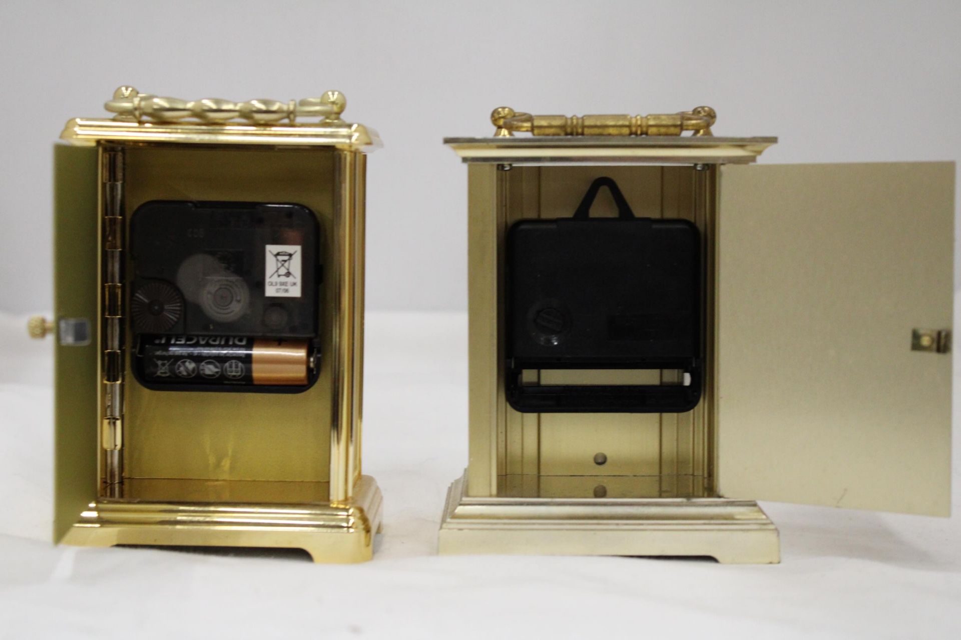 TWO CARRIAGE CLOCKS - Image 4 of 7