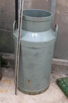 A VINTAGE CAST IRON CO-OP SOCIETY LTD MILK CHURN (H:74CM)