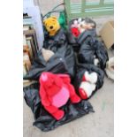 A LARGE ASSORTMENT OF CUDDLY TOYS