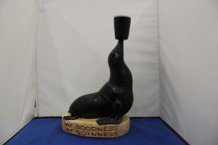 A MY GOODNESS MY GUINESS ADVERTISING RESIN SEAL APPROXIMATELY 11.5" TALL