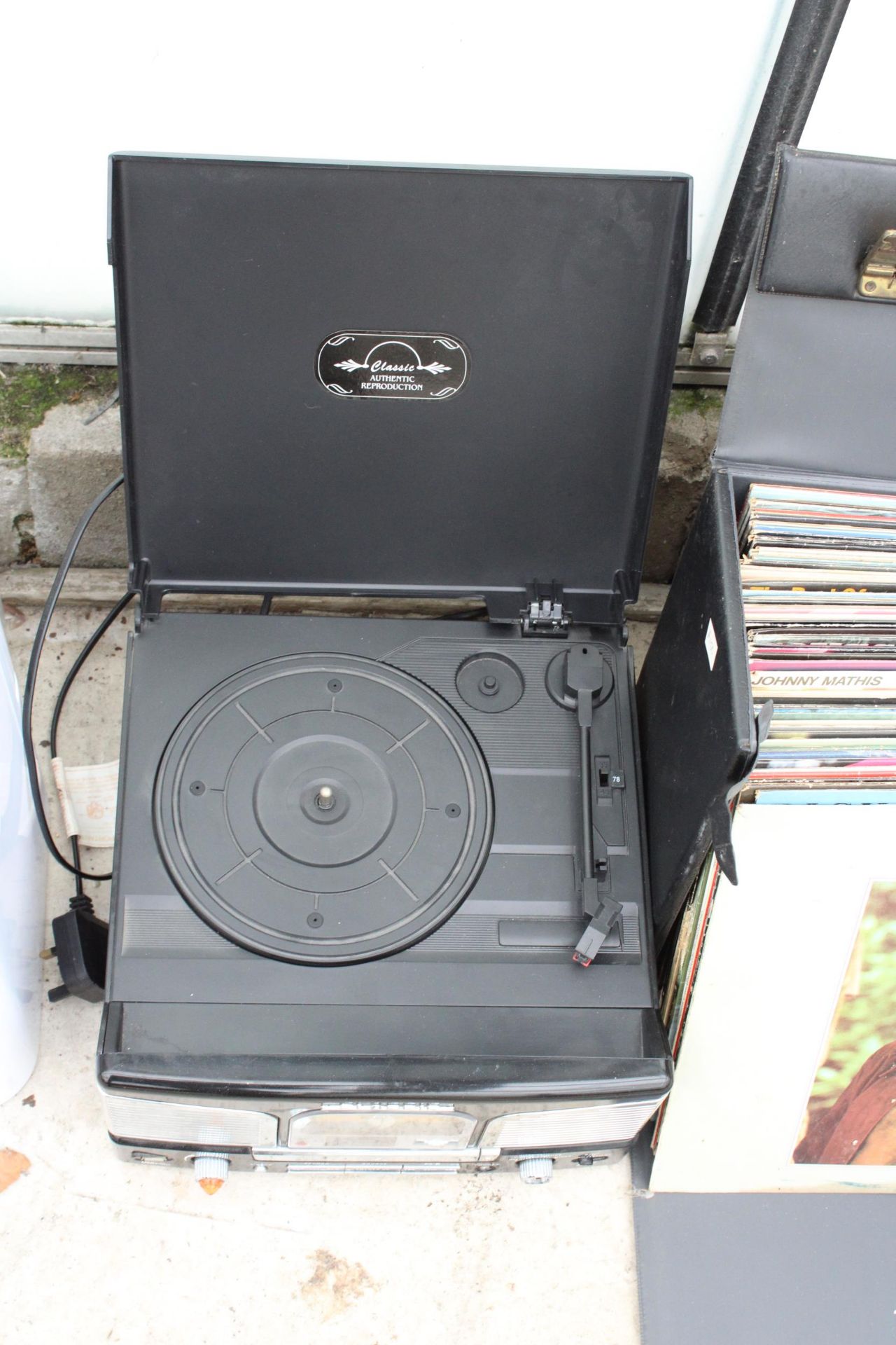 A PORTABLE RECORD PLAYER AND AN ASSORTMENT OF LP RECORDS - Image 3 of 3