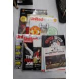 TEN VINTAGE MANCHESTER UNITED PROGRAMMES, TO INCLUDE BARCELONA AND JUVENTUS