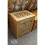 A MODERN IKEA STYLE LATTICE LINEN BOX