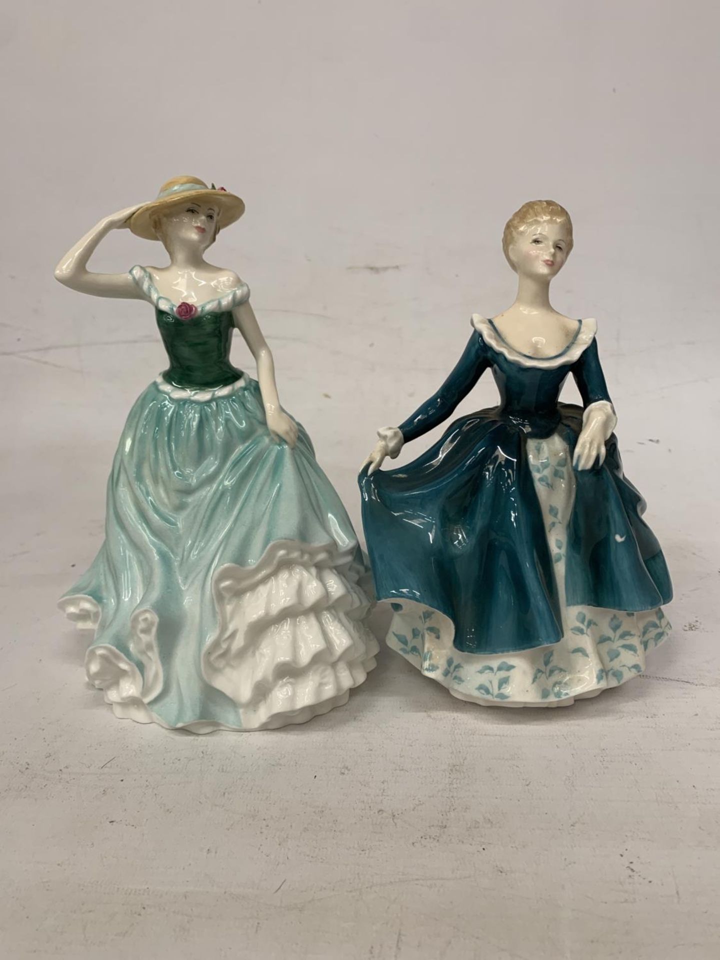 TWO ROYAL DOULTON FIGURES "JANINE" HN 2461 AND "EMILY" HN 4093